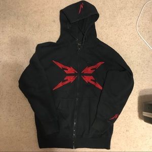 Metallica Hooded Zip Up Sweatshirt